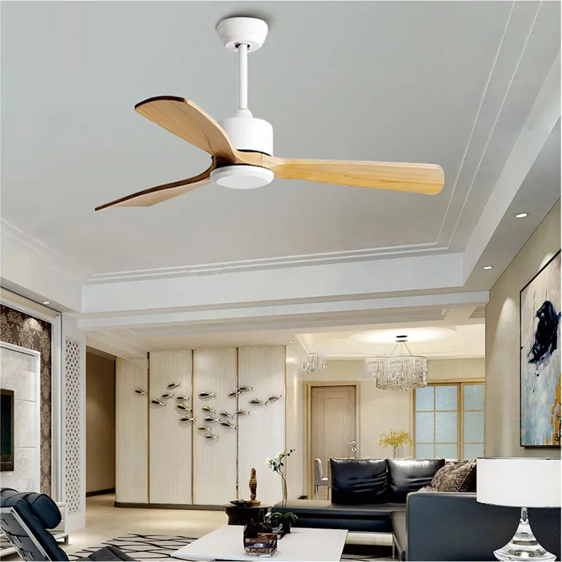 

Низкопрофильный потолочный вентилятор с подсветкой, 3 резьбовых деревянных лопасти вентилятора, бесшумный Реверсивный мотор, пульт дистанционного управления с утопленным креплением