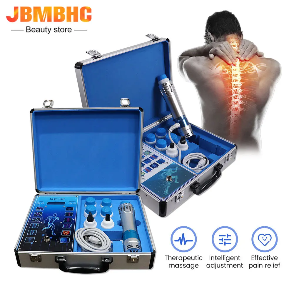 

New Touch Screen Shockwave Therapy Machine With 7 Heads ED Treatment Pain Relief Lattice Ballistic Shock Wave Physiotherapy Tool
