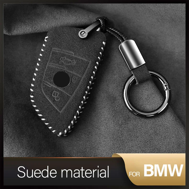 

Замшевый автомобильный чехол для ключей для BMW X1 X3 X4 X5 X6 F10 F20 F30 E86E90 E93 F15 F16 X7 F48 G30 F11 G12 GT G21 730i, аксессуары