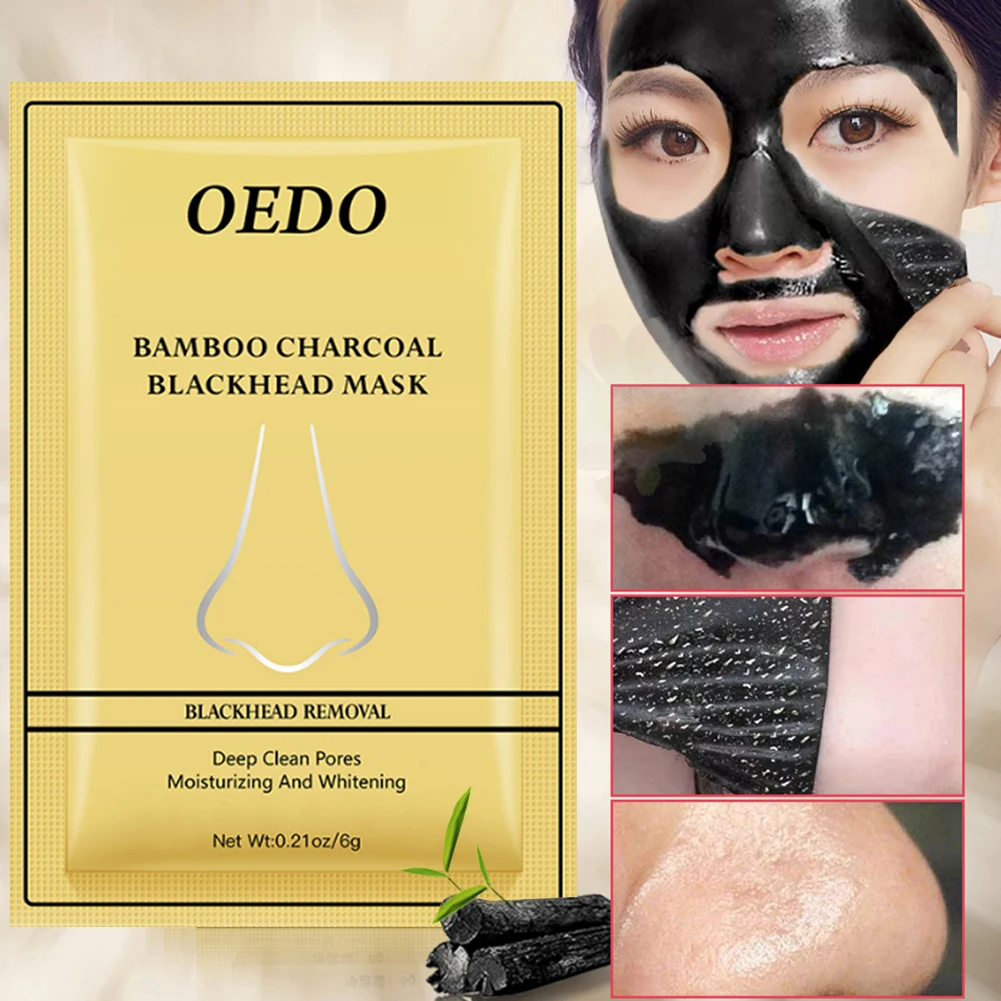 

1/10pcs Nose Blackhead Remover Mask Deep Cleansing Skin Care Shrink Pore Acne Treatment Mask Nose Black dots Pore Clean Strips