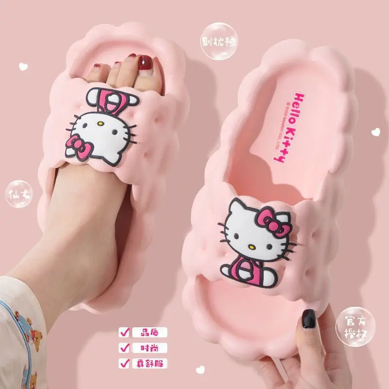 Sanrio Hello Kitty Cinnamoroll аниме тапочки Kuromi женские домашние удобные нескользящие на