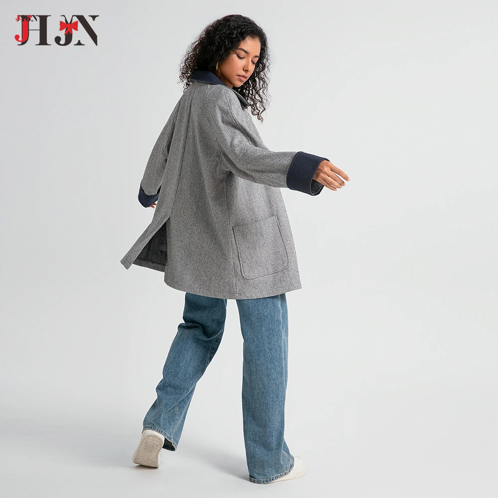 2024 весна-осень новая корейская модная женская хлопковая джинсовая рубашка с