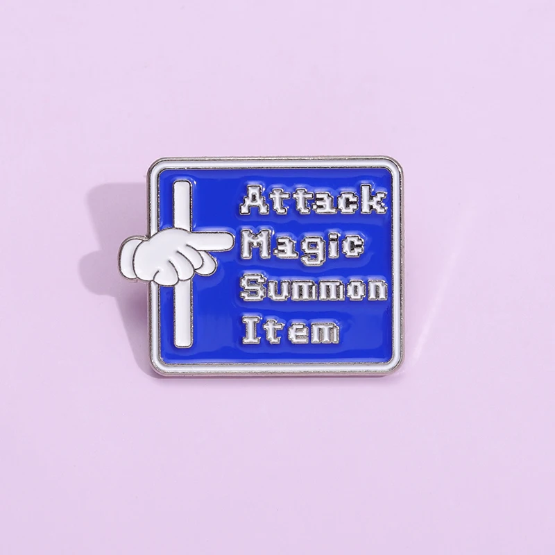 

Final Fantasy Pin Collection Attack Menu Enamel Pins Brooch Lapel Pins Backpack Clothes Decorative Jewelry Badge for Game Lover