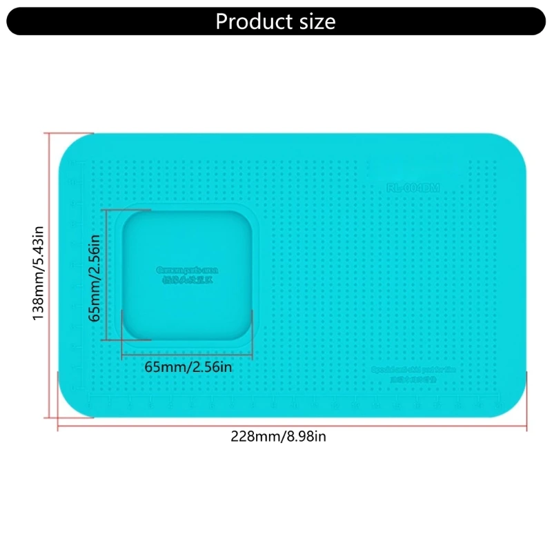 Силиконовый нескользящий коврик для установки защитной пленки безопасного
