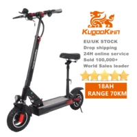2022 new eu stock free dropshiping 48v 18ah kugoo kirin m4 pro 10 off road tires 500w motor folding electric scooter with seat