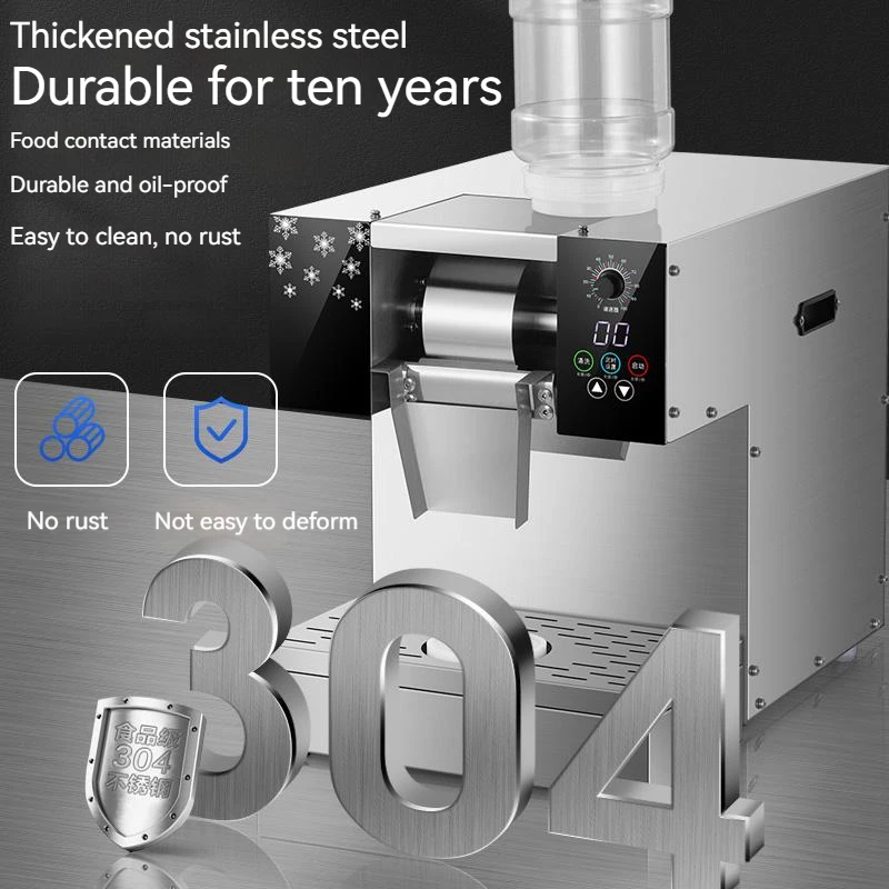 

Full Automatic Commercial Snowflake Ice Making Machine Korean Bingsu Machine Water Beer Juice Milk Snow Ice Machine