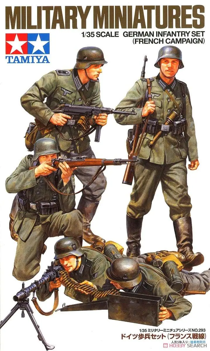 

Tamiya масштаб 35293 1/35 немецкий солдат набор французский фронт