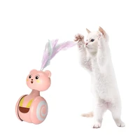 interactive cat toy cat toy tumbler ball balanced cat chasing toy cat swing toys kitten cat puzzle toys pet ball toy for cat pla