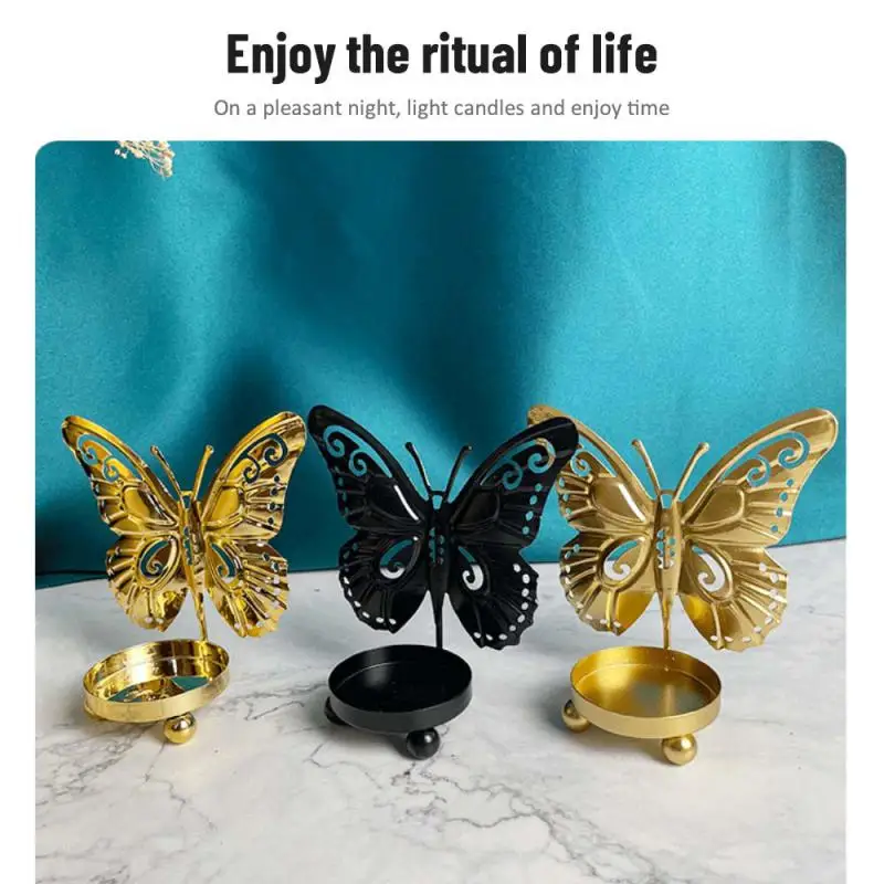 

Compact And Beautiful Metal Candle Holder Romantic Professional Technology Candlestick Wall Hanging Excellent Quality Durable