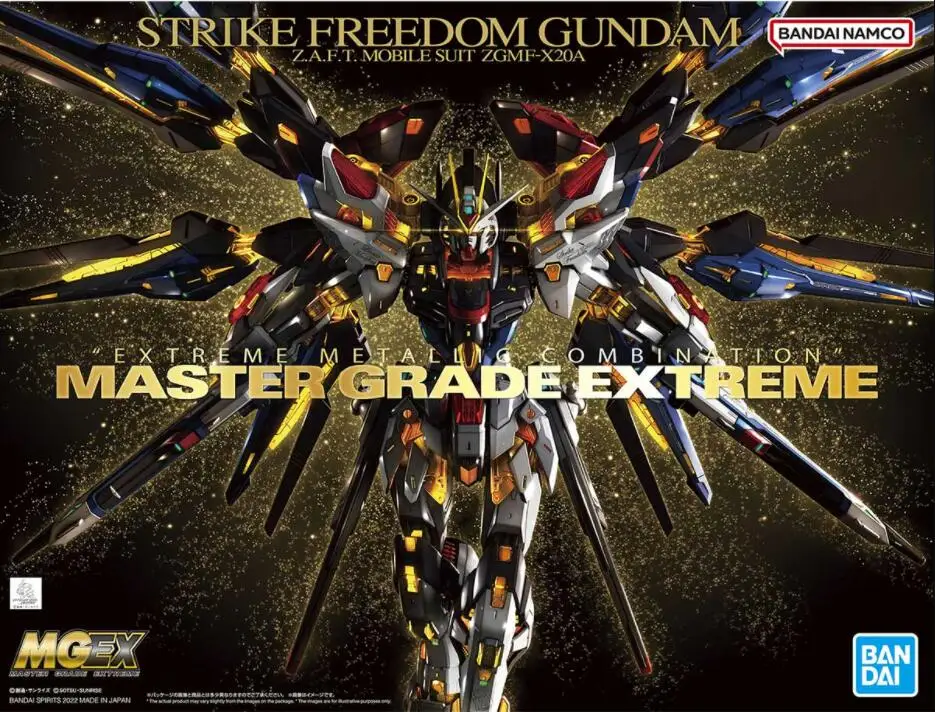 

BANDAI Original Model MGEX 1/100 ZGMF-X20A Strike Freedom GUNDAM Model Robot Unchained Mobile Suit Kids Toys
