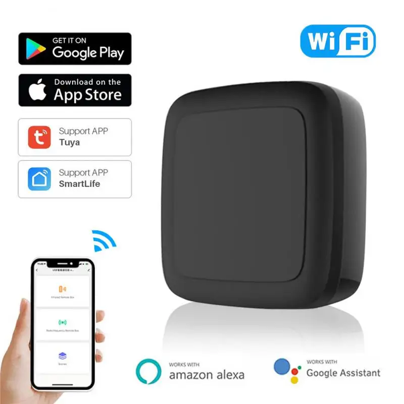 

Универсальный умный пульт дистанционного управления Tuya Wifi Rf ИК-контроллер Голосовое управление беспроводные радиочастотные приборы умный...