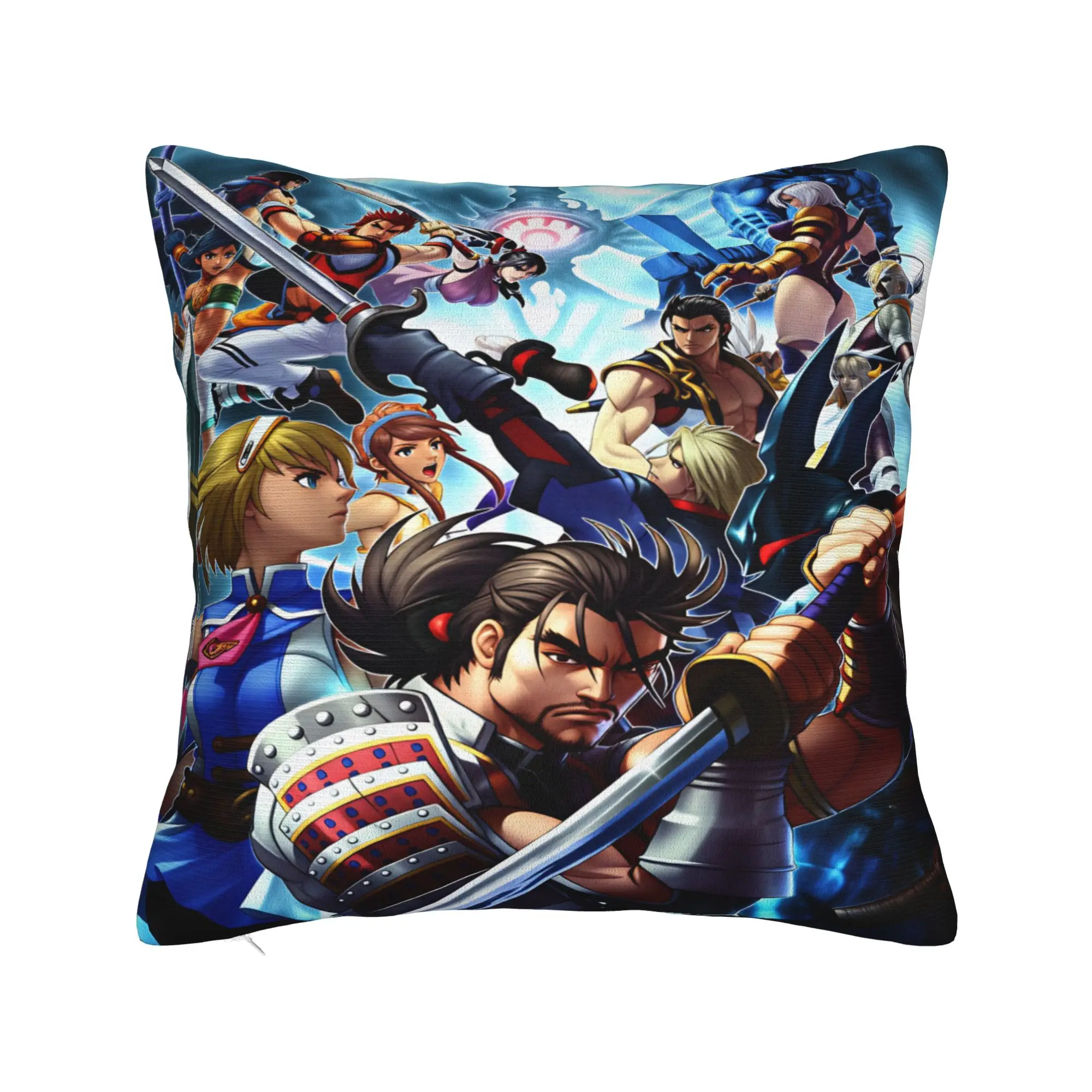 Фото Наволочка Soulcalibur, индивидуальный дизайн, ретро-стиль, модный чехол для подушки для гостиной, кровати, стула №2