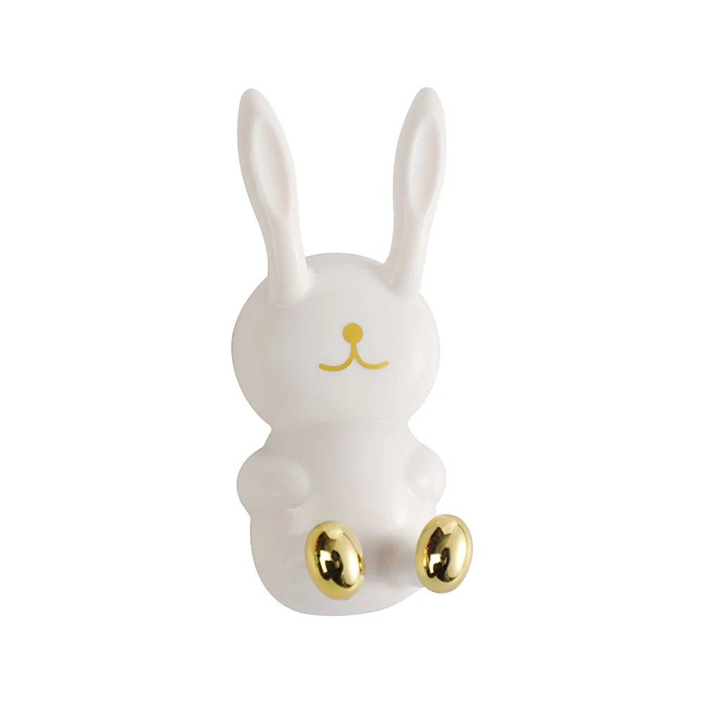 1 шт., держатель для зубных щеток в форме кролика с героями мультфильмов, настенный бесследный крючок, многофункциональный держатель для хранения, ванная комната, кухня ﻿