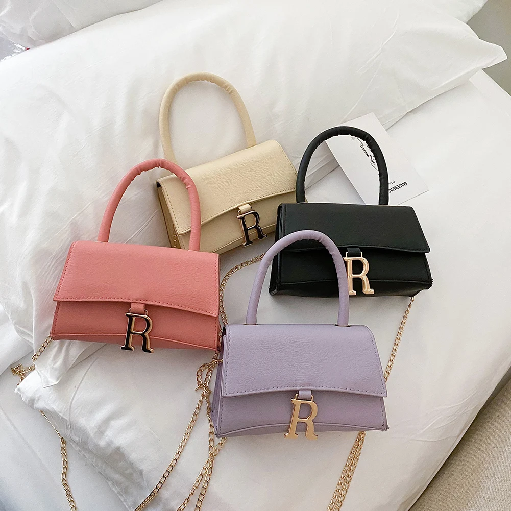 

Портативная сумка на плечо с цепочкой, женские сумки-тоуты из искусственной кожи, повседневные сумки через плечо, популярная простая Женска...