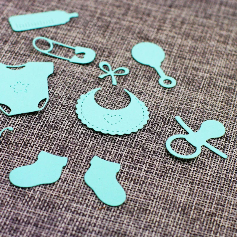 

Baby products pacifier bottle small shoes DIY metal cutting die scrapbook decoration process knife die