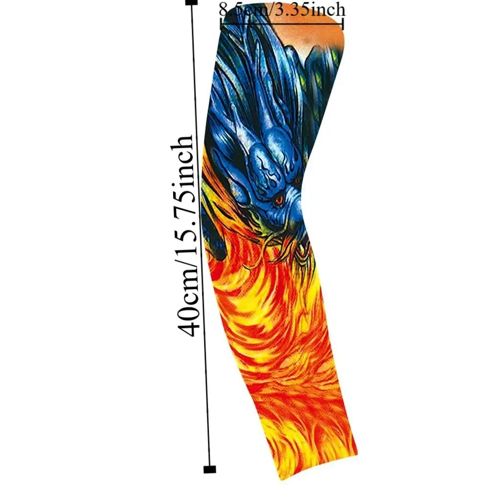 Цветочный узор на руку рукав с татуировкой дышащий эластичный солнцезащитный