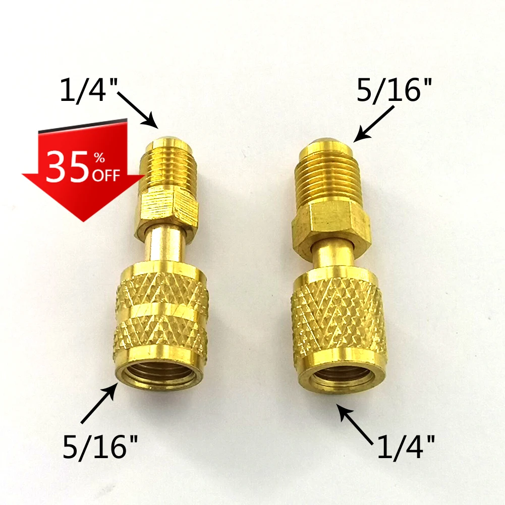 

4-piece R410A refrigerant charging adapter 5 / 16 SAE f quick connector for air conditioner waist fan ac unit portable free