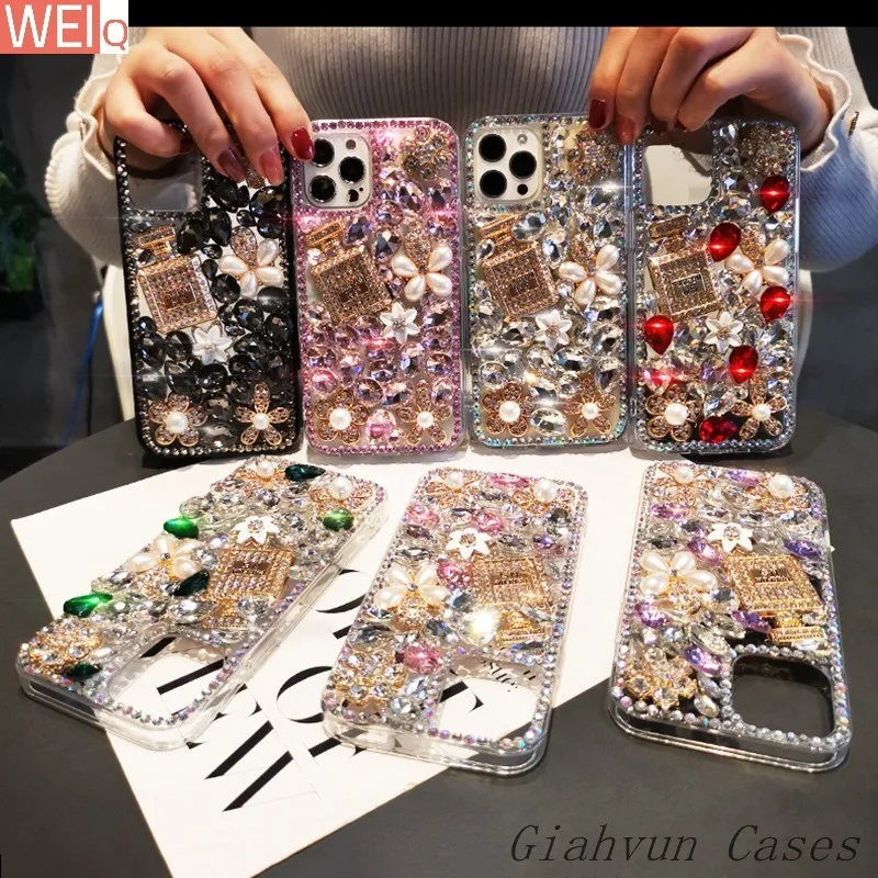 

Luxury Rhinestone Phone Case Bling Diamond Cover For samsung S7 edge S10 S9 S8 S20 FE S21 Plus Ultra Note 10 9 20 Lite E Pro +