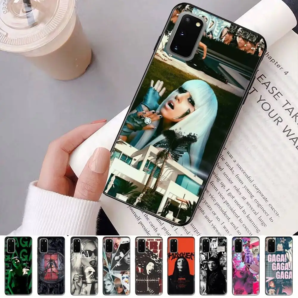 Фото Чехол для телефона Singer L-Lady G-Gaga для Samsung S 24 fe 25 Ultra plus 20 lite 21 30 22 23 24 22 Ultra 5G Fundas №3