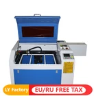Настольный лазер 6040 4060 PRO 80 Вт USB вращающаяся ось CO2 лазерная гравировка металла режущая машина с автономной системой