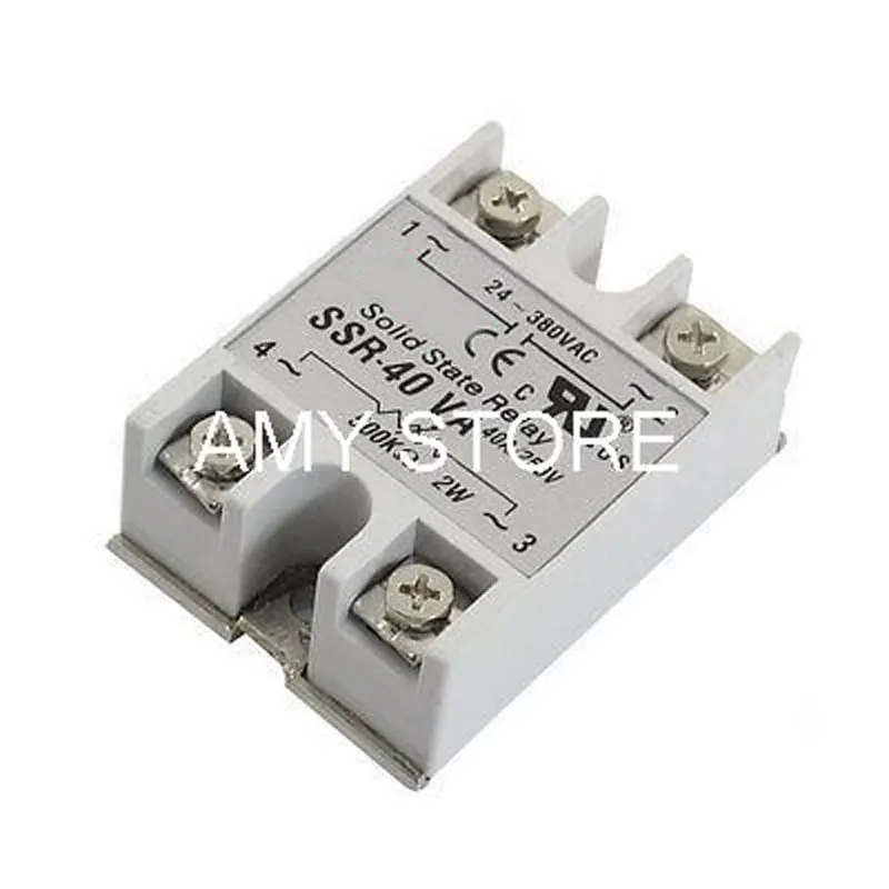 AC 250V 40 Amp 2W 500 Kohm однофазный твердотельный модуль реле SSR-40VA 24-380VAC | Обустройство