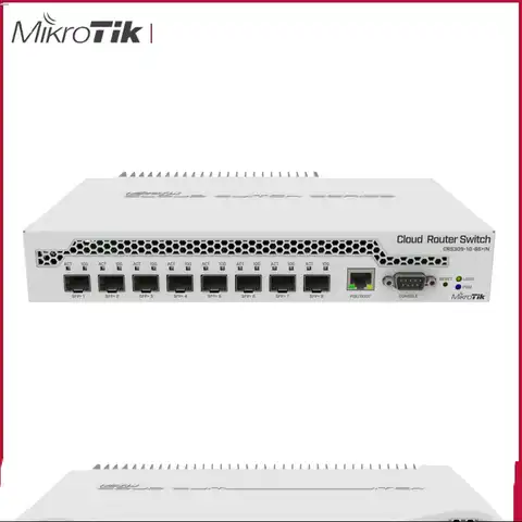 Оригинальный роутер Mikrotik CRS309-1G-8S + настольный переключатель с одним портом Gigabit Ethernet и восемью портами SFP + 10 Гбит/с