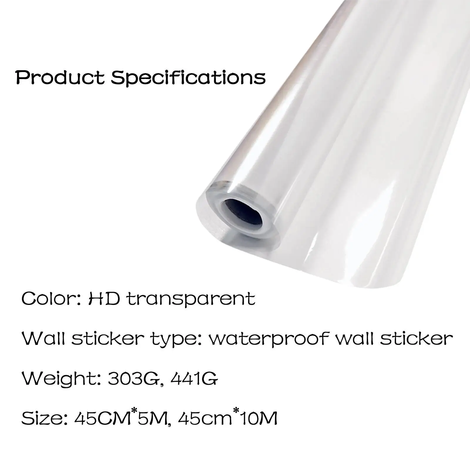 

Scratch-resistant Moisture-proof Dirt-proof Not Hurting The Wall Household Transparent Electrostatic Wall Protective Film