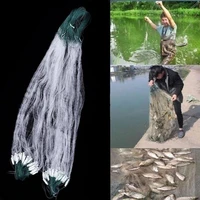single layer monofilament fishing net fish gillnet with float trap for outdoor hobbies fishingman fishing accessories