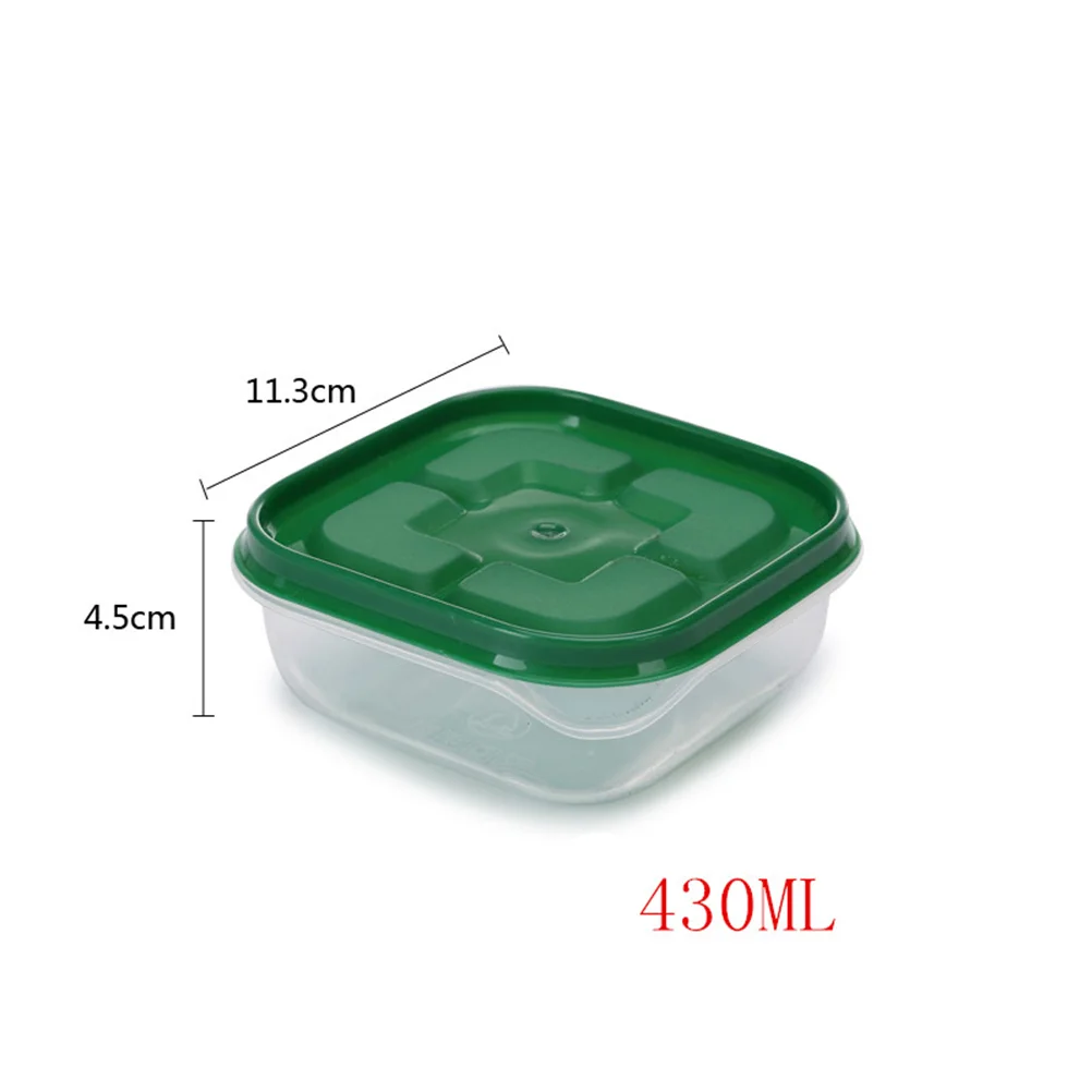 

17Pcs/Set Storage Box Sealed Crisper Fridge Preservation Fresh Box Organizer Container With Cover Kitchen Tools(Green) Tool box