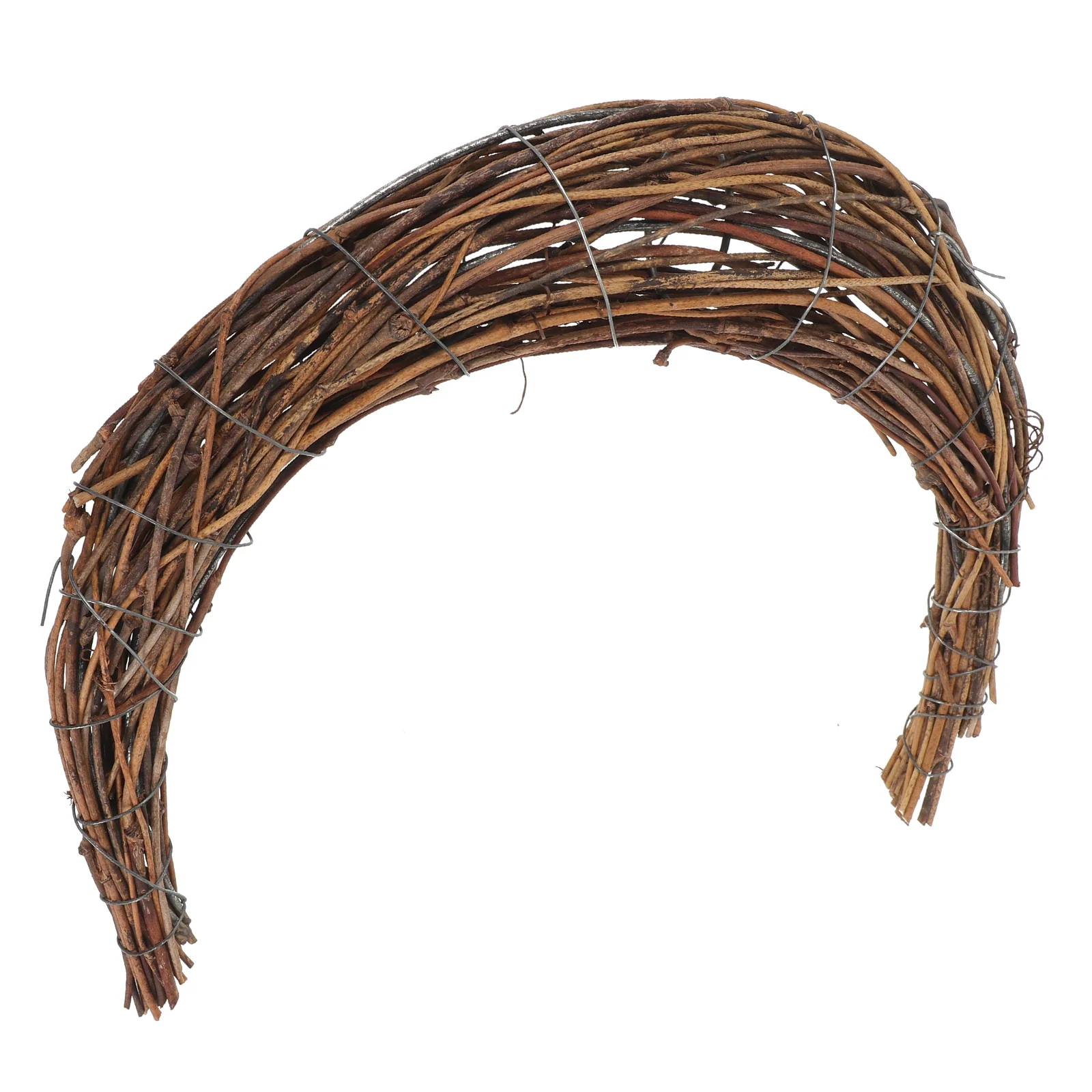 

Smilax Rattan Wedding Frame Vine Branch Wreath Moon-shaped Material