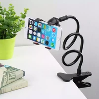 universal bed phone holder flexible gooseneck clamp long arms mount for phone bed desk stand for mobile phone