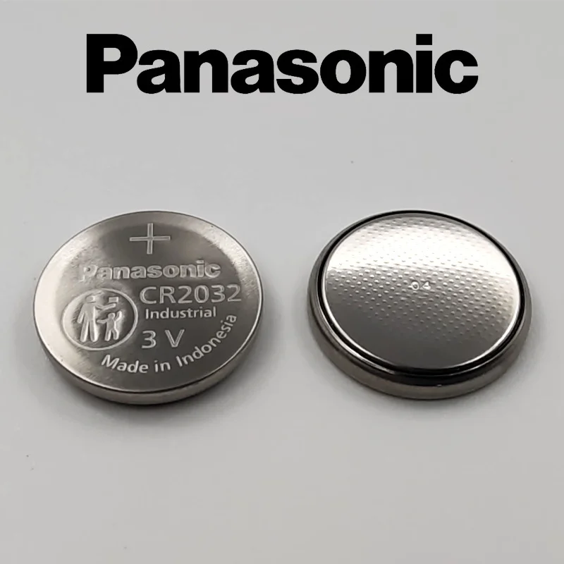 Фото Оригинальные литиевые батарейки Panasonic CR2032 в оптовой промышленной упаковке для датчиков, светодиодных ламп, игрушек, электроники, кнопочные батарейки оптом. №4