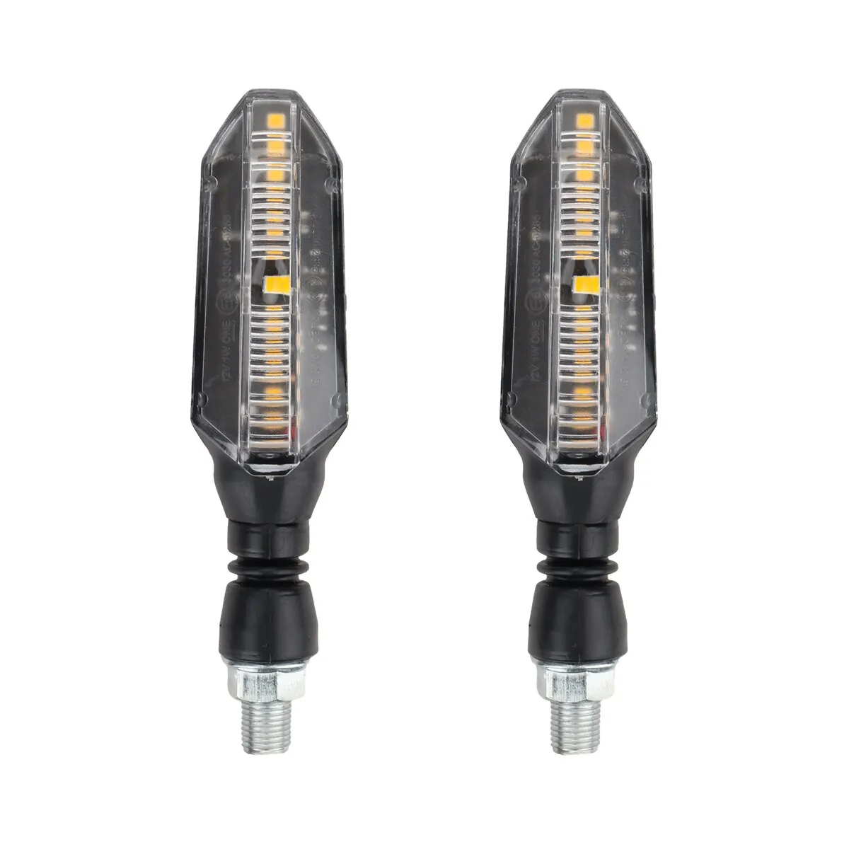 

2 Шт. Желтые Гладкие Мигающие Светодиодные Указатели Поворота Для Мотоциклов Honda Yamaha, Индикаторные Лампы