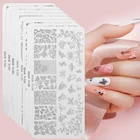ROSALIND шаблоны для стемпинга Plate Nail Art Design Flower Animal Image DIY окрашенный стальной штамп для ногтей шаблон пластина скребок форма