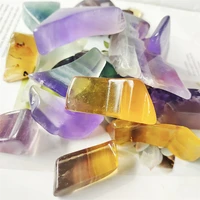 natural stones polished rainbow fluorite freeform quartz crystal carving irregular gemstones spirit healing reiki decoration
