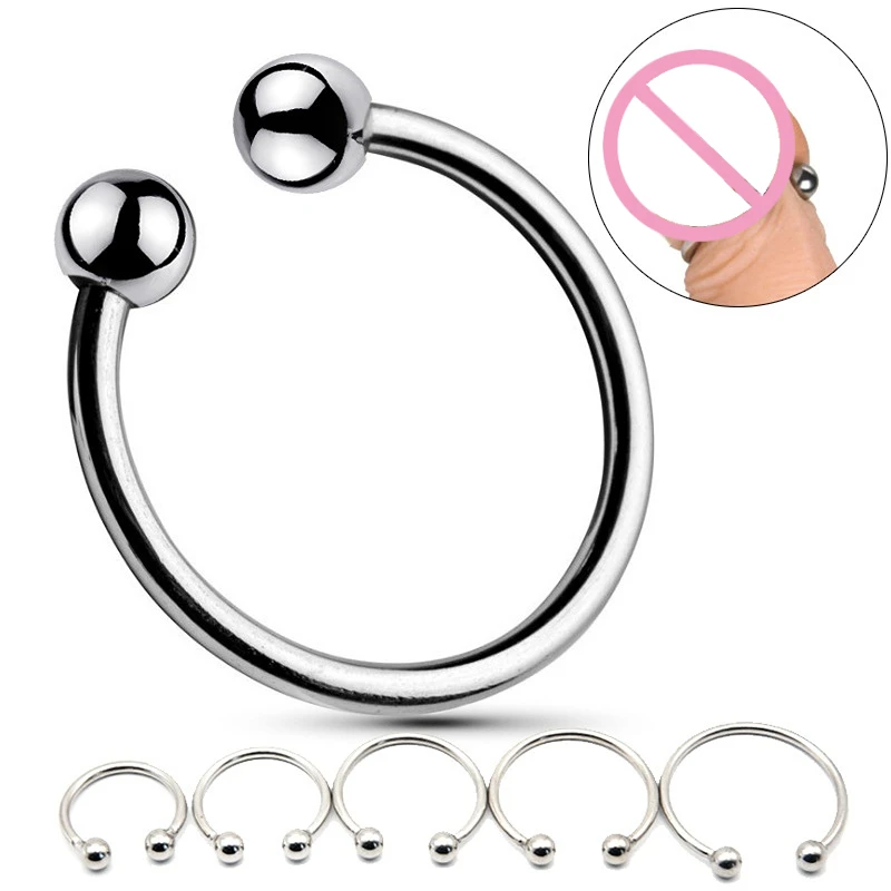 

Penis Ring Stainless Rings Head Glan Stimulating Sex Toys Adult Products Male Metal C Ring Sex Toys for Men Delay Ejaculation