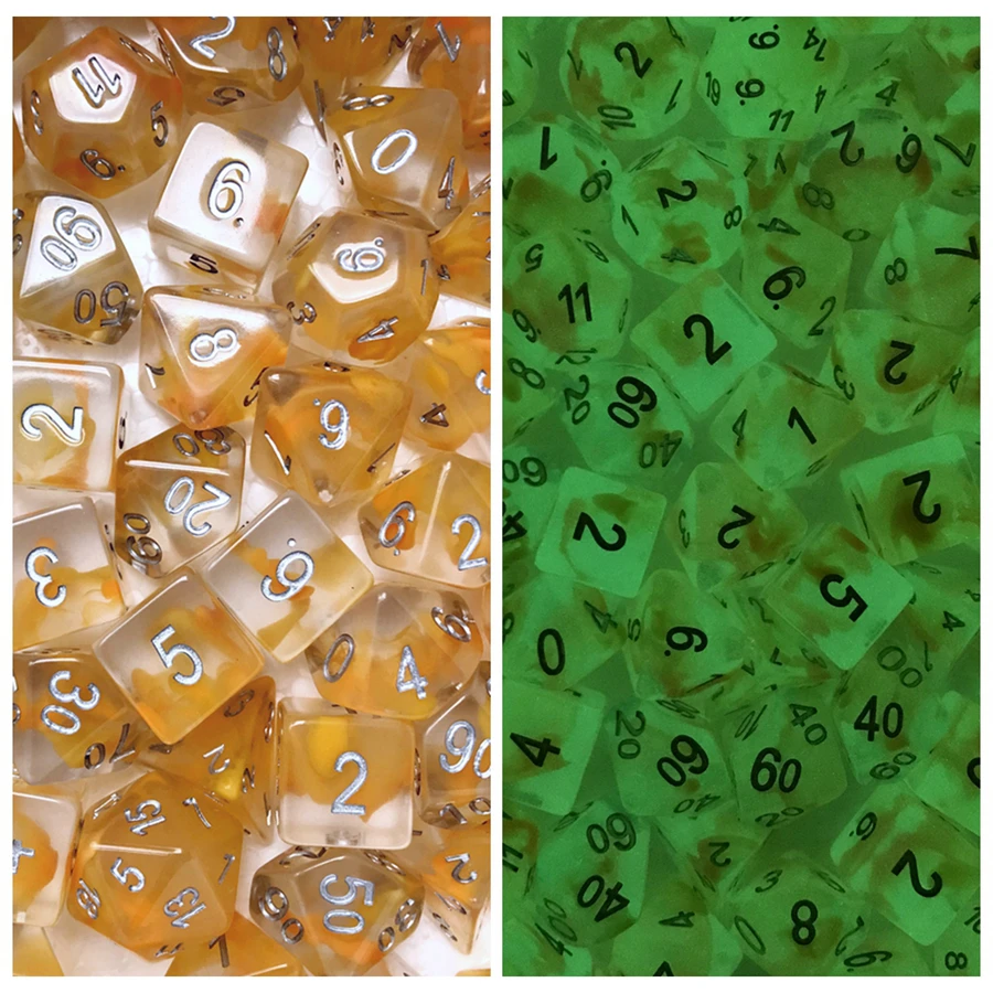 Двухцветные серебристые кубики ICE для кубиков dnd d&ampd подземелий и драконов juegos de