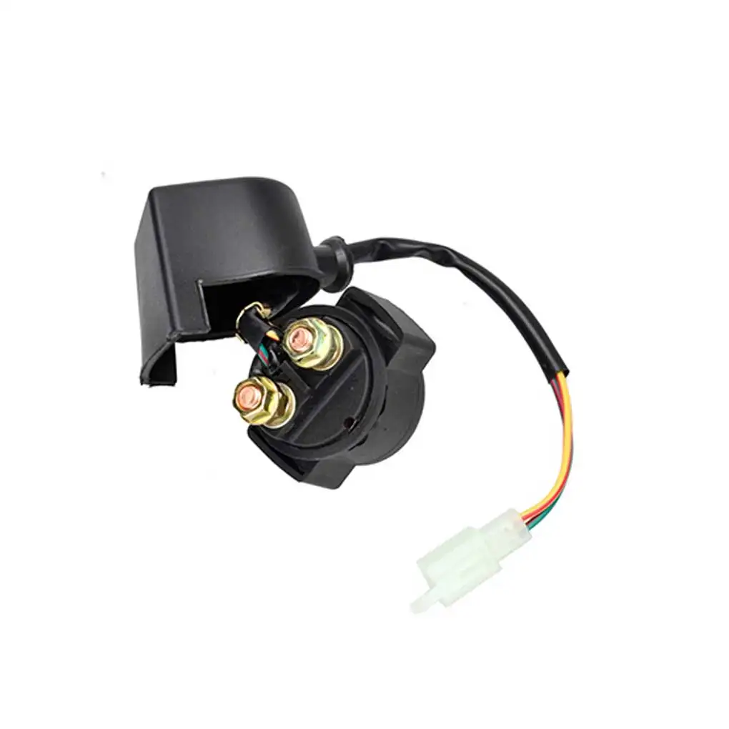 

Регулируемые электрозапчасти для мотоциклов, стартеры, универсальное Высокопрочное пластиковое электромагнитное реле стартера двигателя для 50 куб. См