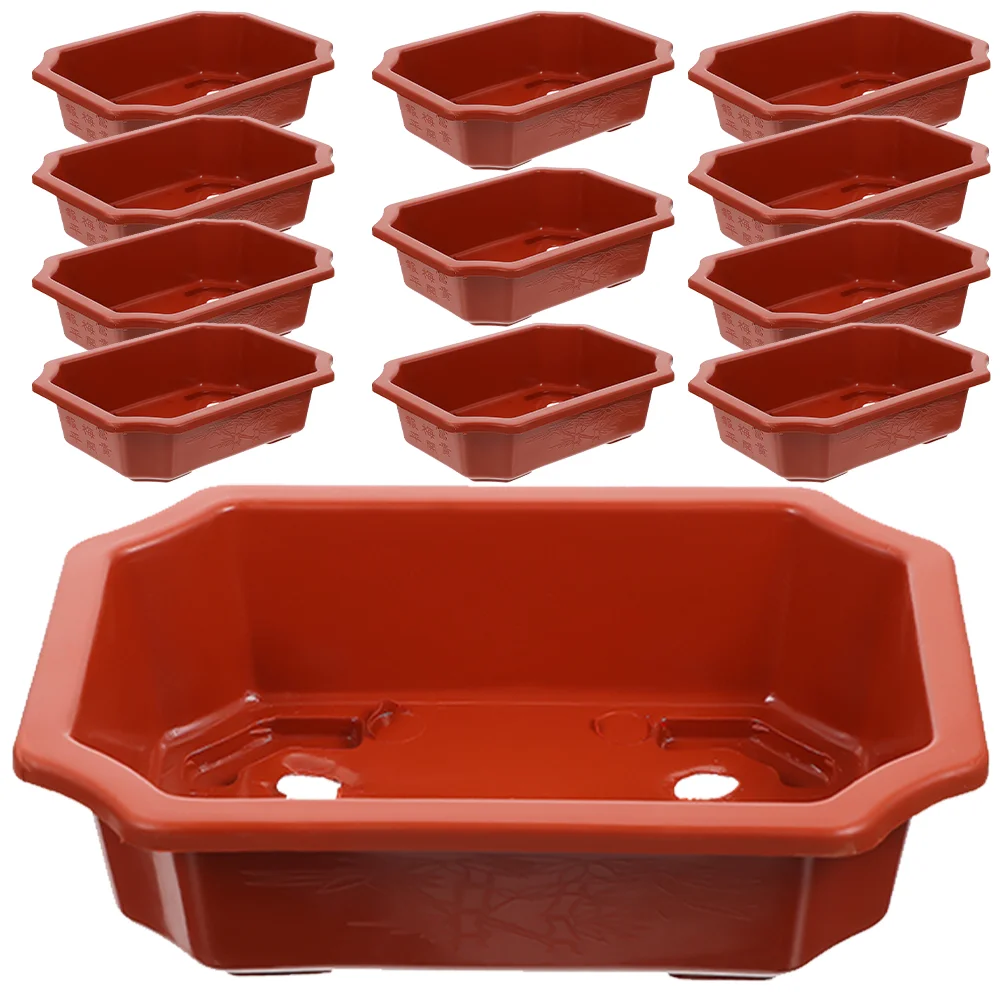 

12Pcs Balcony Container Home Decorative Small Flower Pots Thickened Flower Planter