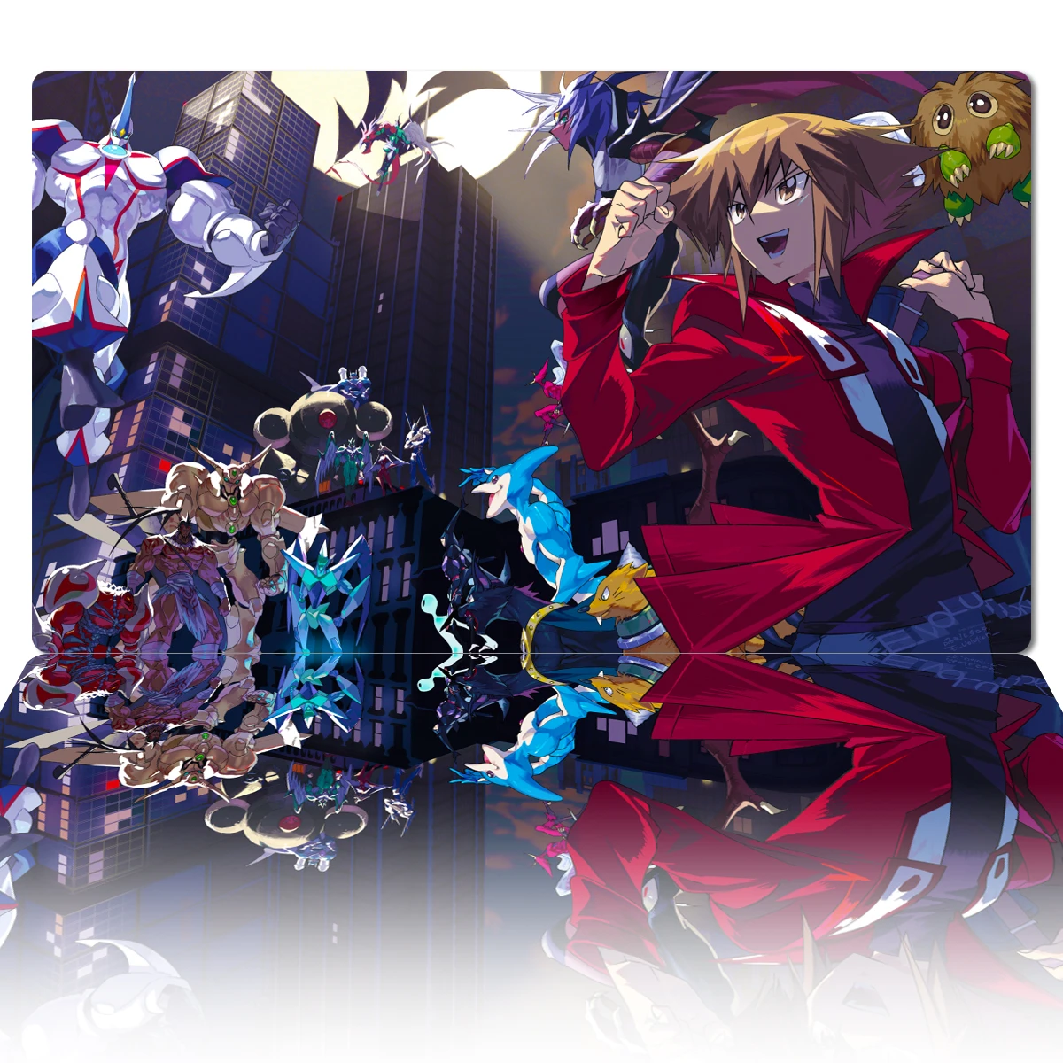 Резиновый коврик для мыши YuGiOh с изображением элементарного героя Neos TCG, игровой коврик для настольной игры