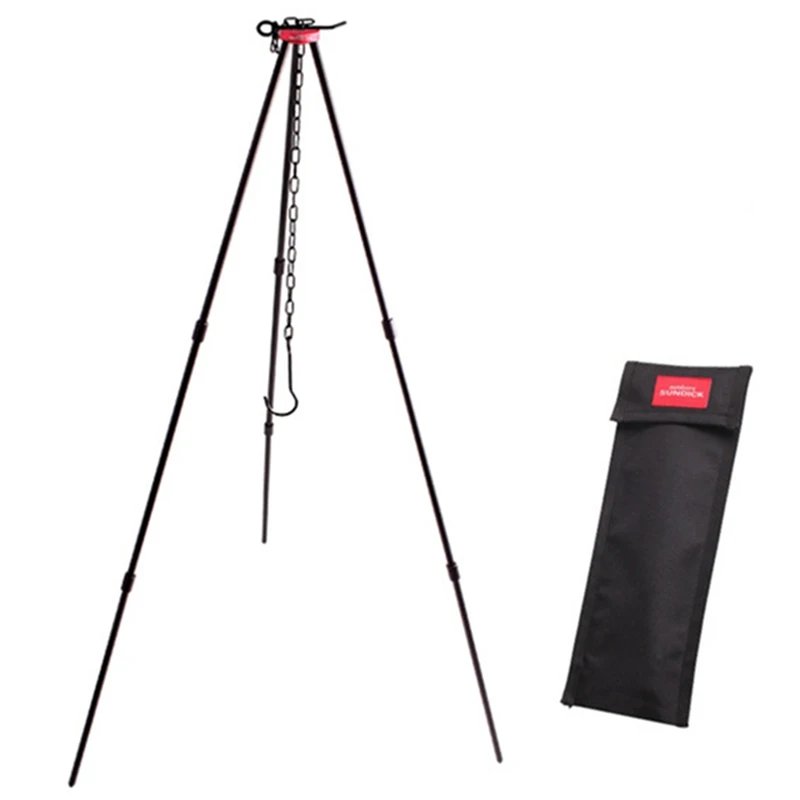 

Camping Bonfire Tripod Triangle Support Cookware Marching Pot Campfire Tripod Outdoor Tool