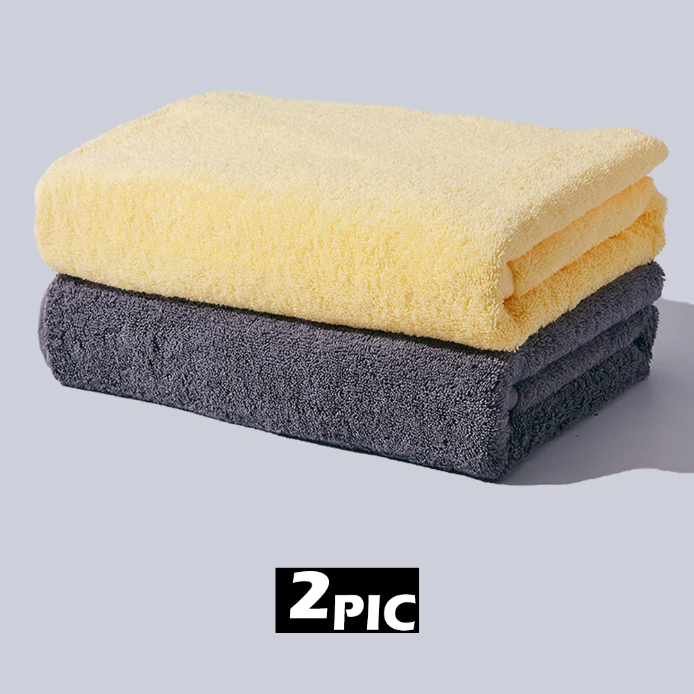 

Bath Towel Pure Cotton Luxury High Quality Bath Towel Set 70x140cm Two Piece Set Soft Super Absorbent Yellow White Blue