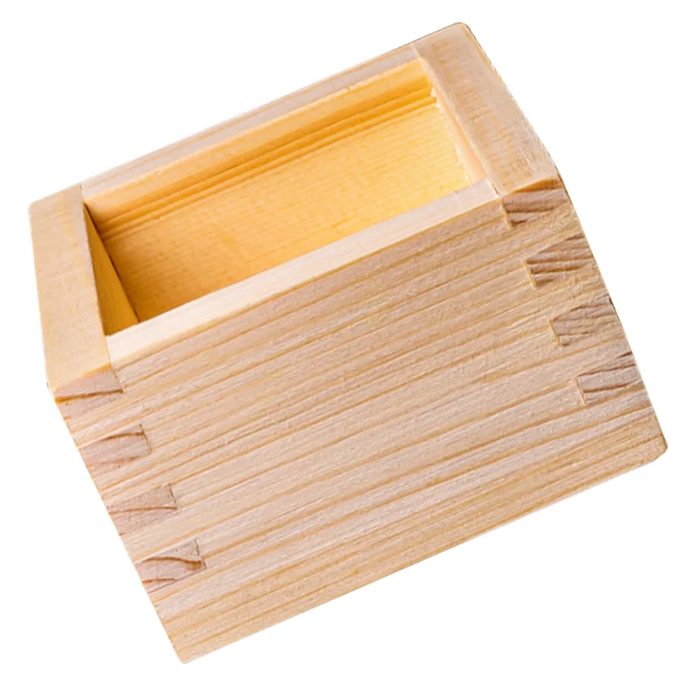 

Sake Cup Wooden Wood Cups Japanese Set Masu Box Drinking Saki Utensils Holder Communion Portable Square Traditional Shadow Boxes