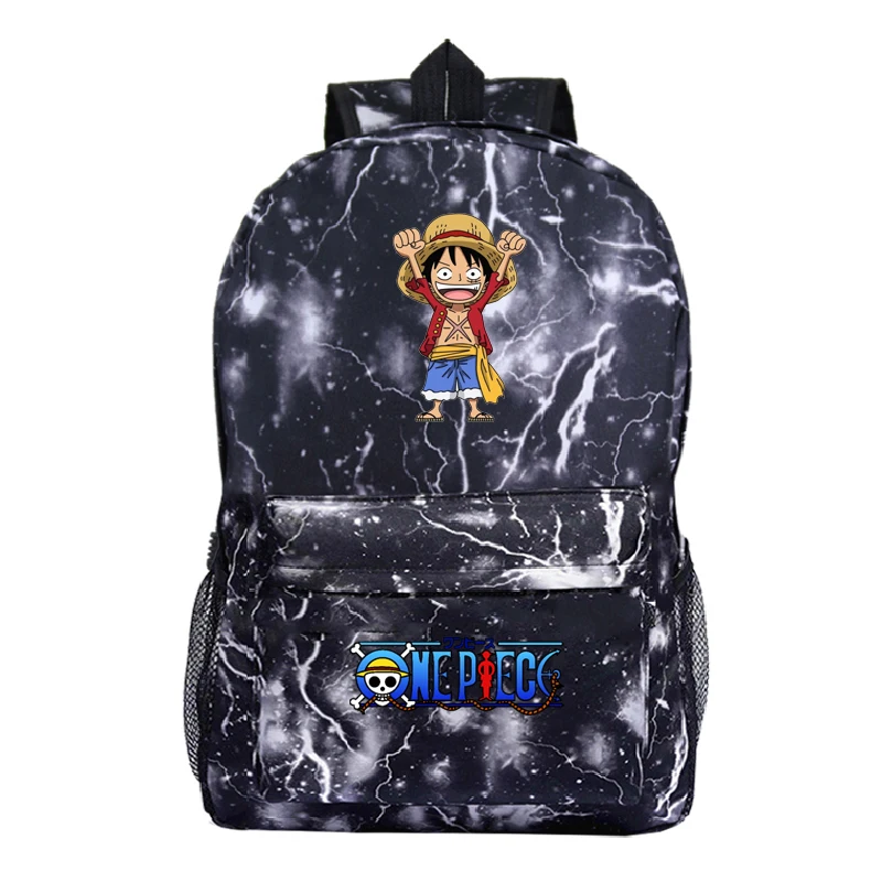 

Sac A Dos Japan Anime Luffy ONE PIECE Bags 4 Black Schoolbag Bolso Mujer Back To School Bags for Teenage Girls Bagpack Rucksack