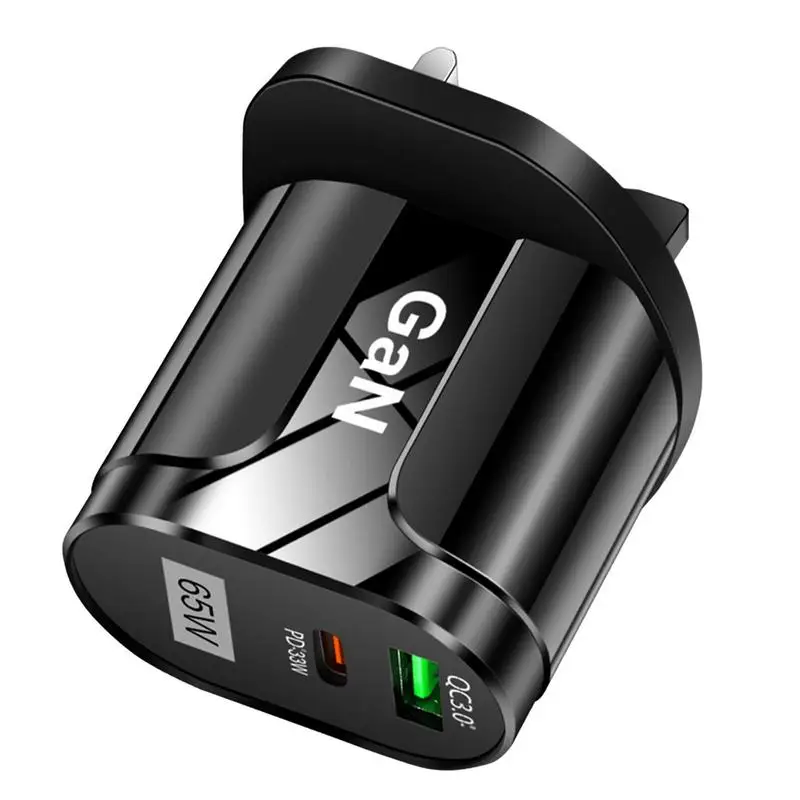 Блок питания универсальный с 2-мя USB-портами 65 Вт