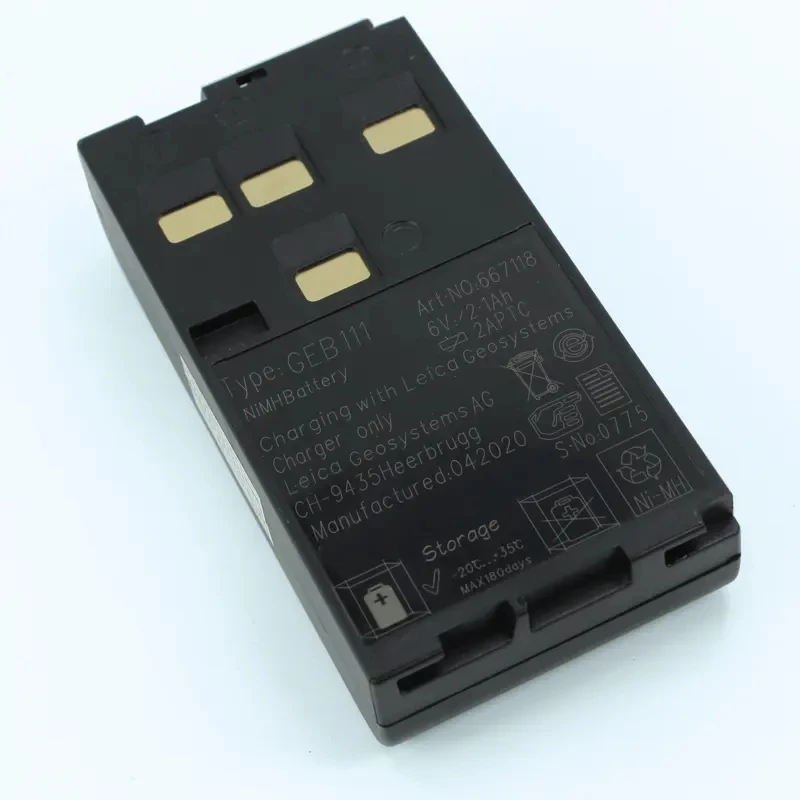 GEB111 Аккумулятор 6 В 2100 мАч для тахеометра TPS TC GS SR Series Survey