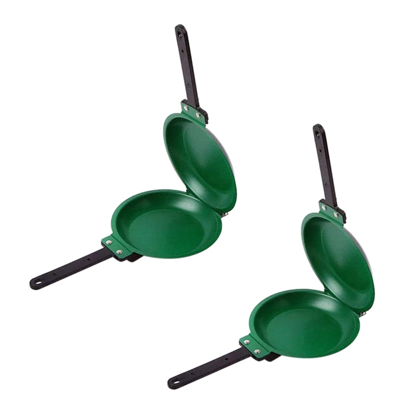 

2X DIY Non-Stick Pan, Double-Sided Frying Pan Frying Pan Breakfast Pan, Gas And Induction Cooker Universal