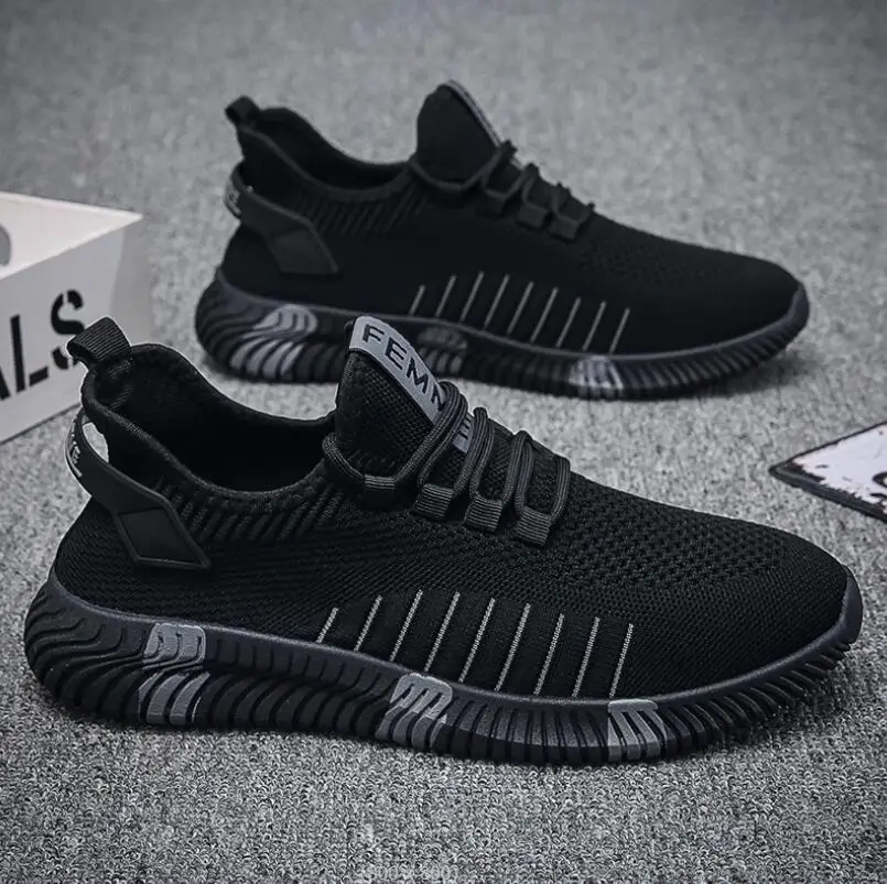 

Shoes sneakers 2022 autumn new men's traf shoes Breathable woven fashion casual shoes Soft soled men sneakers tenis masculino