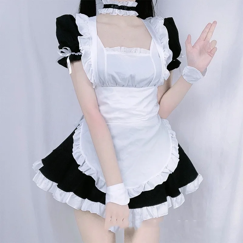 Косплей костюм горничной аниме Kasugano Sora женское сексуальное мини-платье Лолита