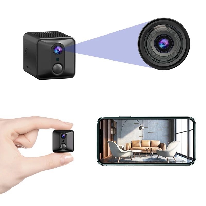 Mini Wifi Surveillance Camera Remote Monitoring UHD 4K Home Wireless IP Camera Loop Recording Security Cam Outdoor Indoor Cam